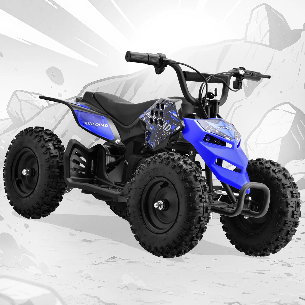 Tcdjtc Electric Dirt Quad EA17 24V 500W ATV with Suspension, Parent Speed Control