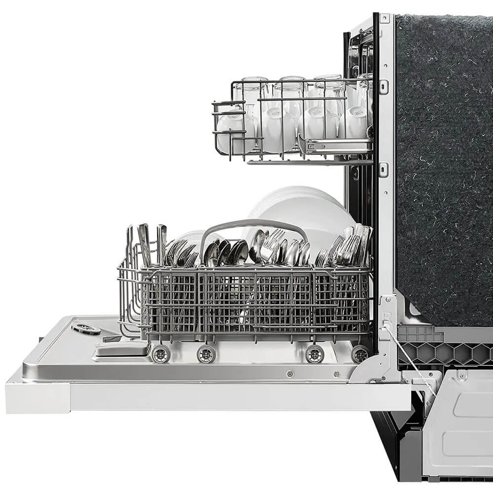 MIDEA 24" Front Control Dishwasher, 52 dBA, Hybrid Tub