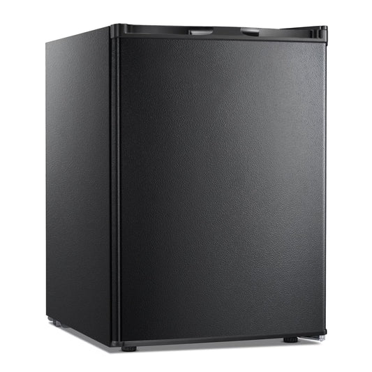 KNDKO 2.6Cu.ft Upright Freezer, Mini Freezer with Reversible Single Door, Removable Shelves, Adjustable Thermostat for Home/Kitchen/Office, Silver