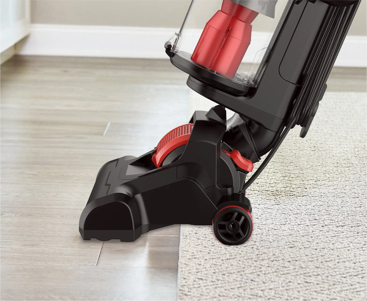 Eureka Bagless Upright Vacuum, Max Swivel Pro, Pet Friendly , Powerful Suction, Whole Home Cleaning, with Turbo Pet & Crevice Tool, Swivel Steering , Extended Reach, LED , Lightweight, NEU351, Red