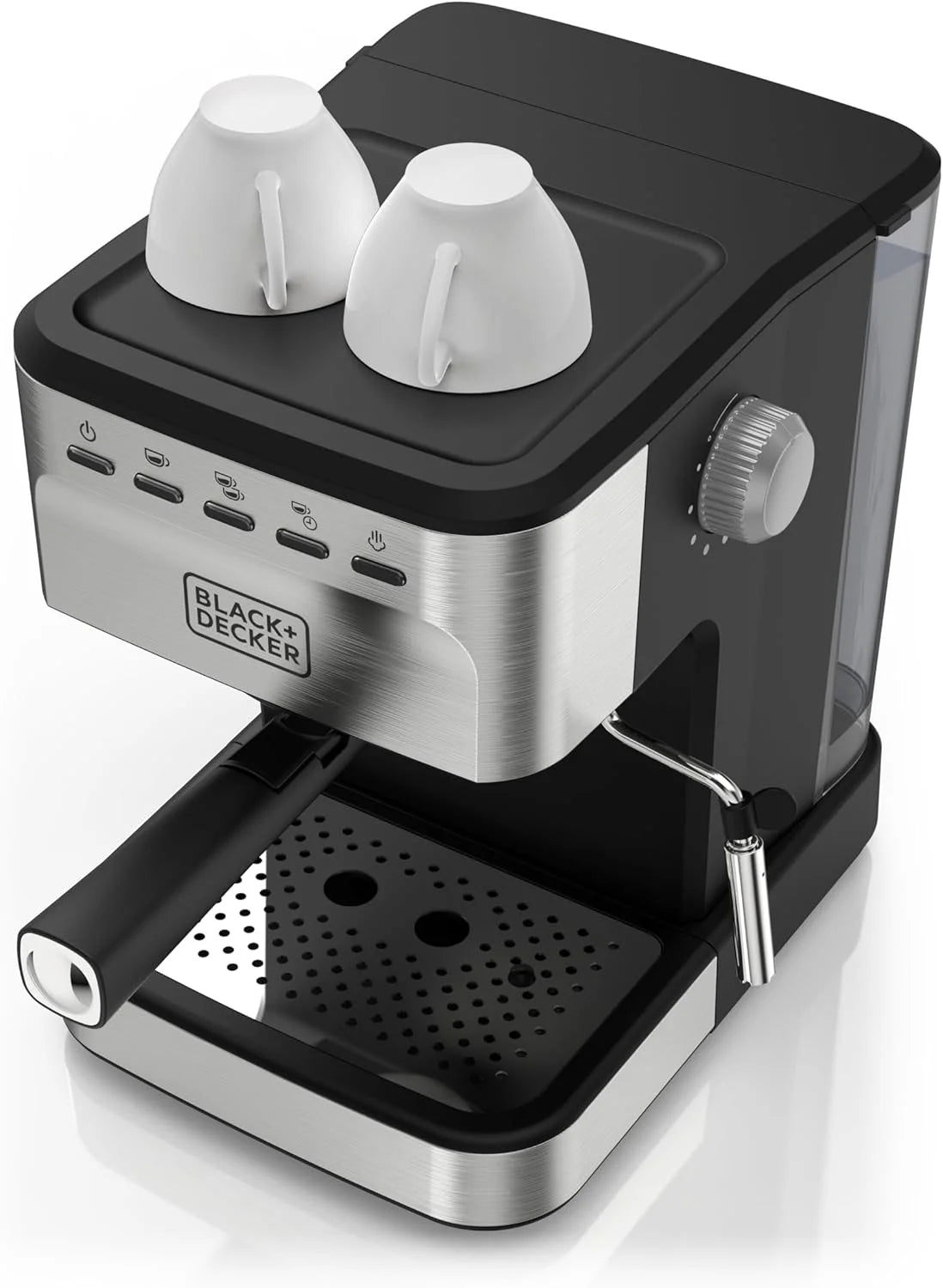 BLACK+DECKER 15-Bar Espresso and Cappuccino Maker, Stainless Steel