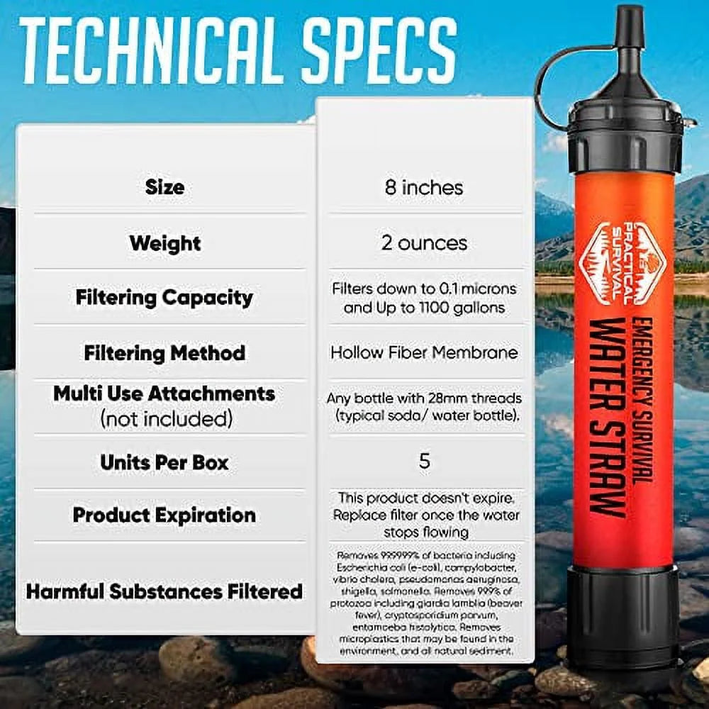 Practical Survival Water Filter BPA-Free
