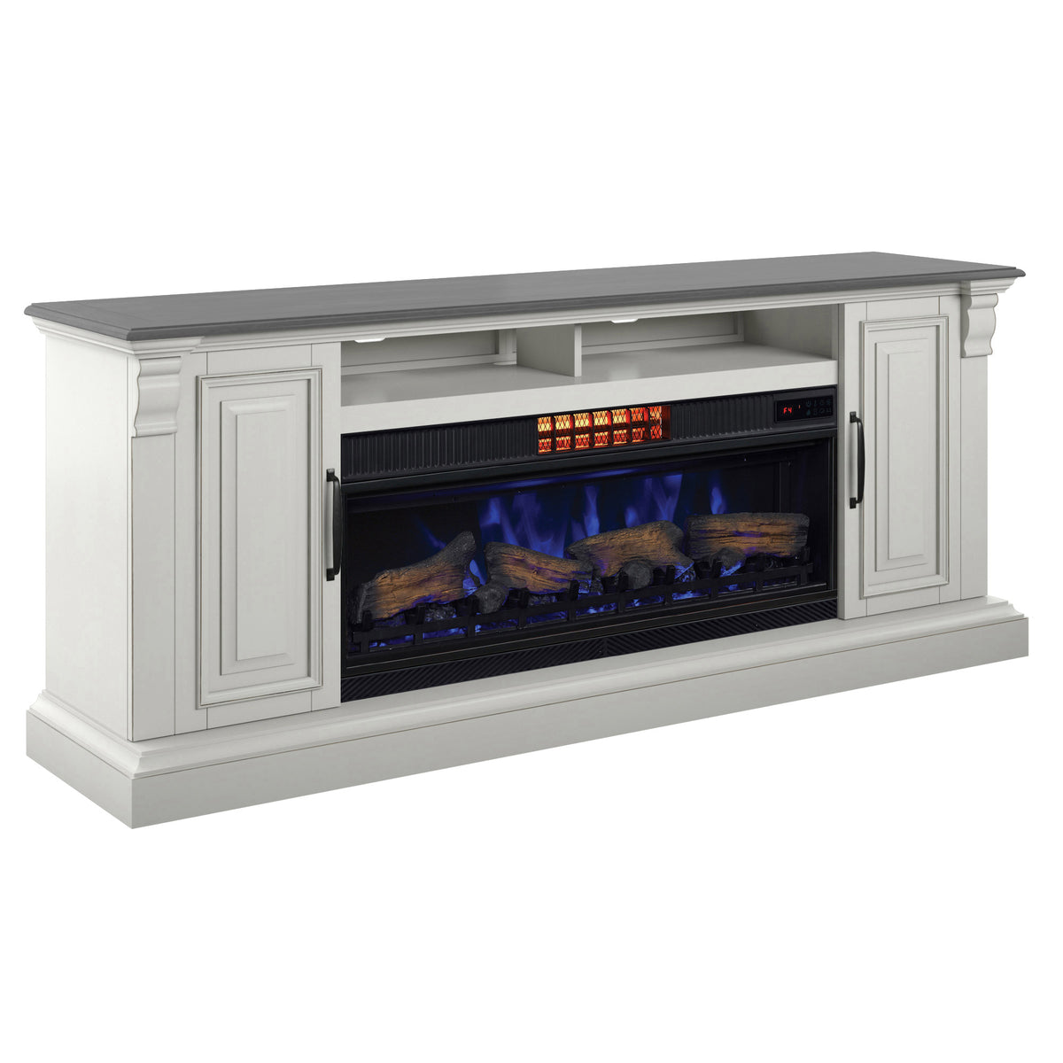 Tresanti Eloise Console with ClassicFlame CoolGlow 2-in-1 Electric Fireplace and Fan