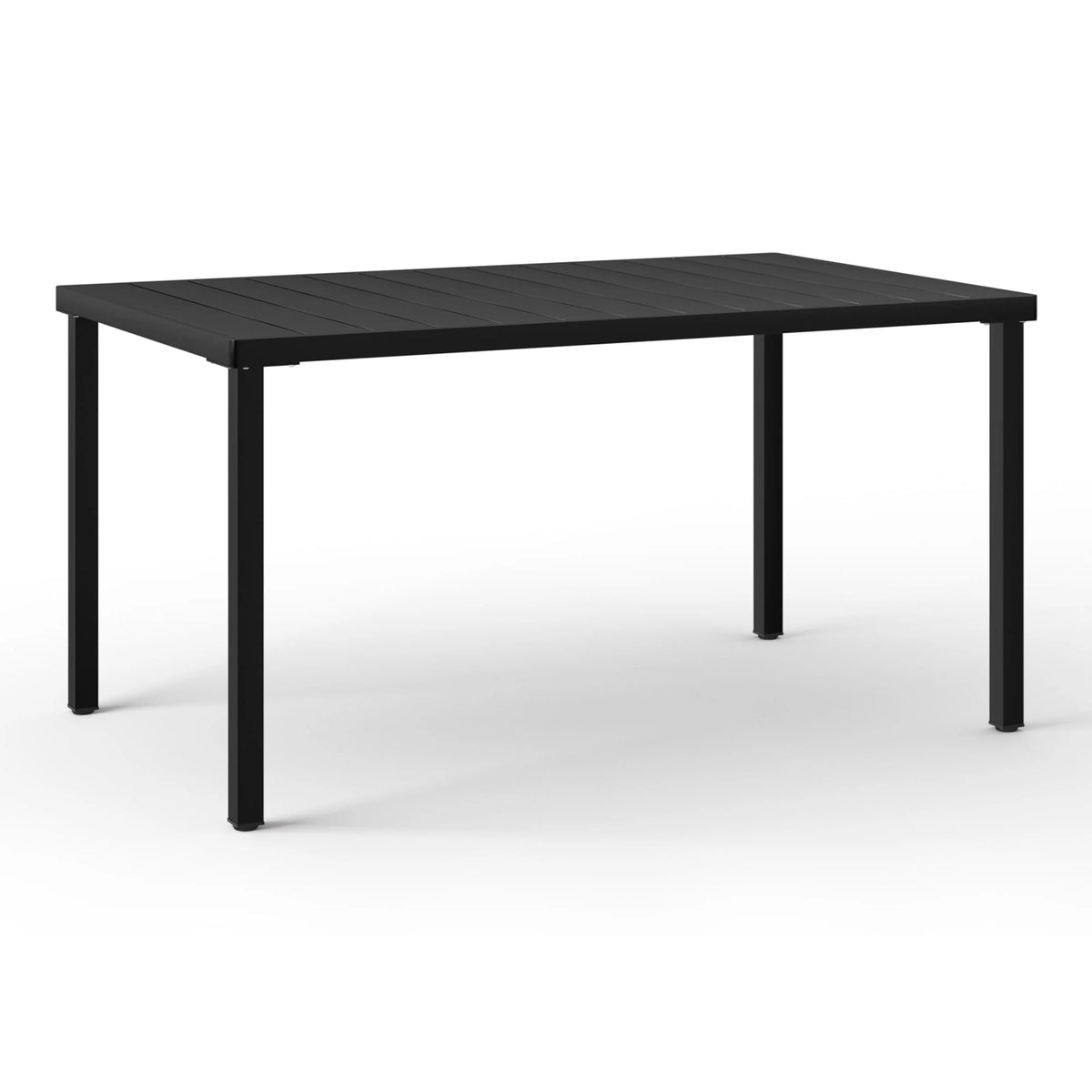 WestinTrends Playa 59" Iron Metal Outdoor Rectangular Patio Dining Table For 6, Olive Green