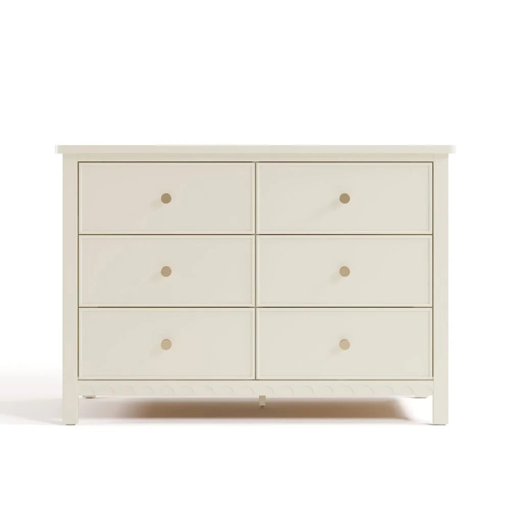 Graco Sasha 6 Drawer Nursery Double Dresser, Blush