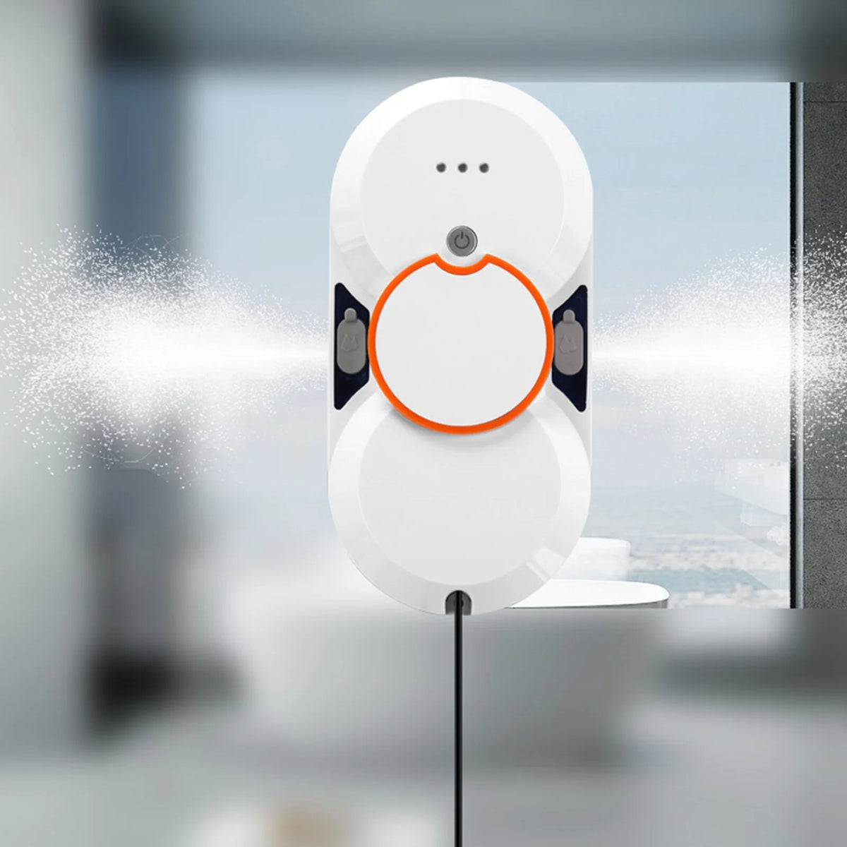 Oenbopo Window Cleaner Robot,Smart Glass Cleaning Robotic with Strong Suction,Remote Control Window Cleaning Robot for Windows/Tiles/Class Door
