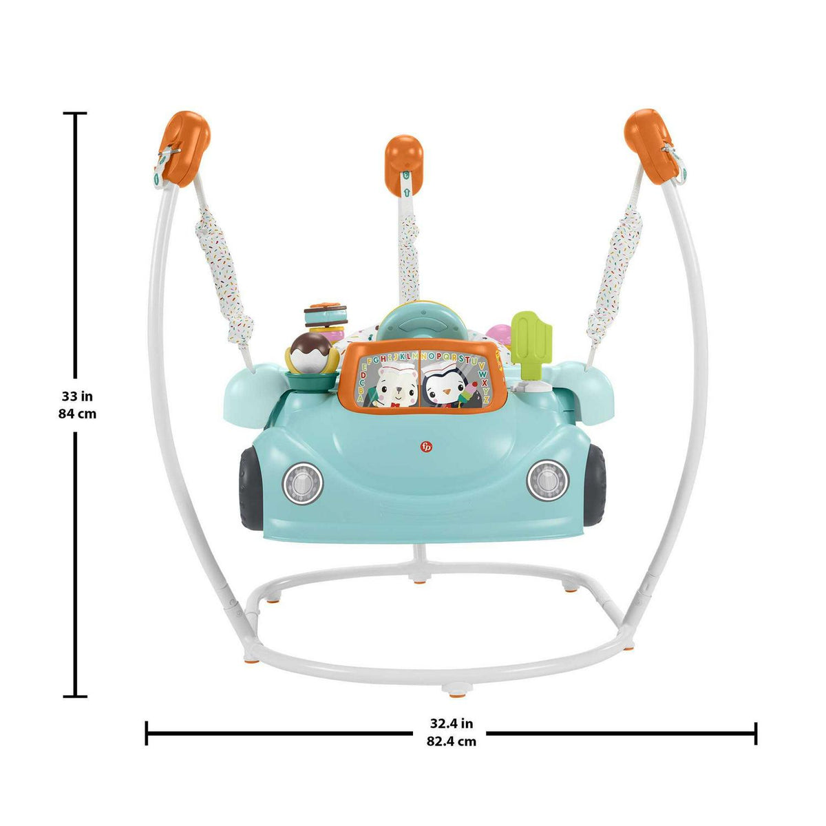 Fisher-Price 2-in-1 Sweet Ride Jumperoo Activity Center & Learning Toy for Infant and Toddler