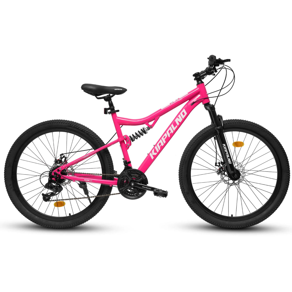 26 Inch Mountain Bike Dual Full Suspension, Shimano 21-Speed Mountain Bicycle with Dual Disc Brakes and Carbon Steel Frame, Trail Beach Snow Commuter City Bike for Adult Men Women, Black