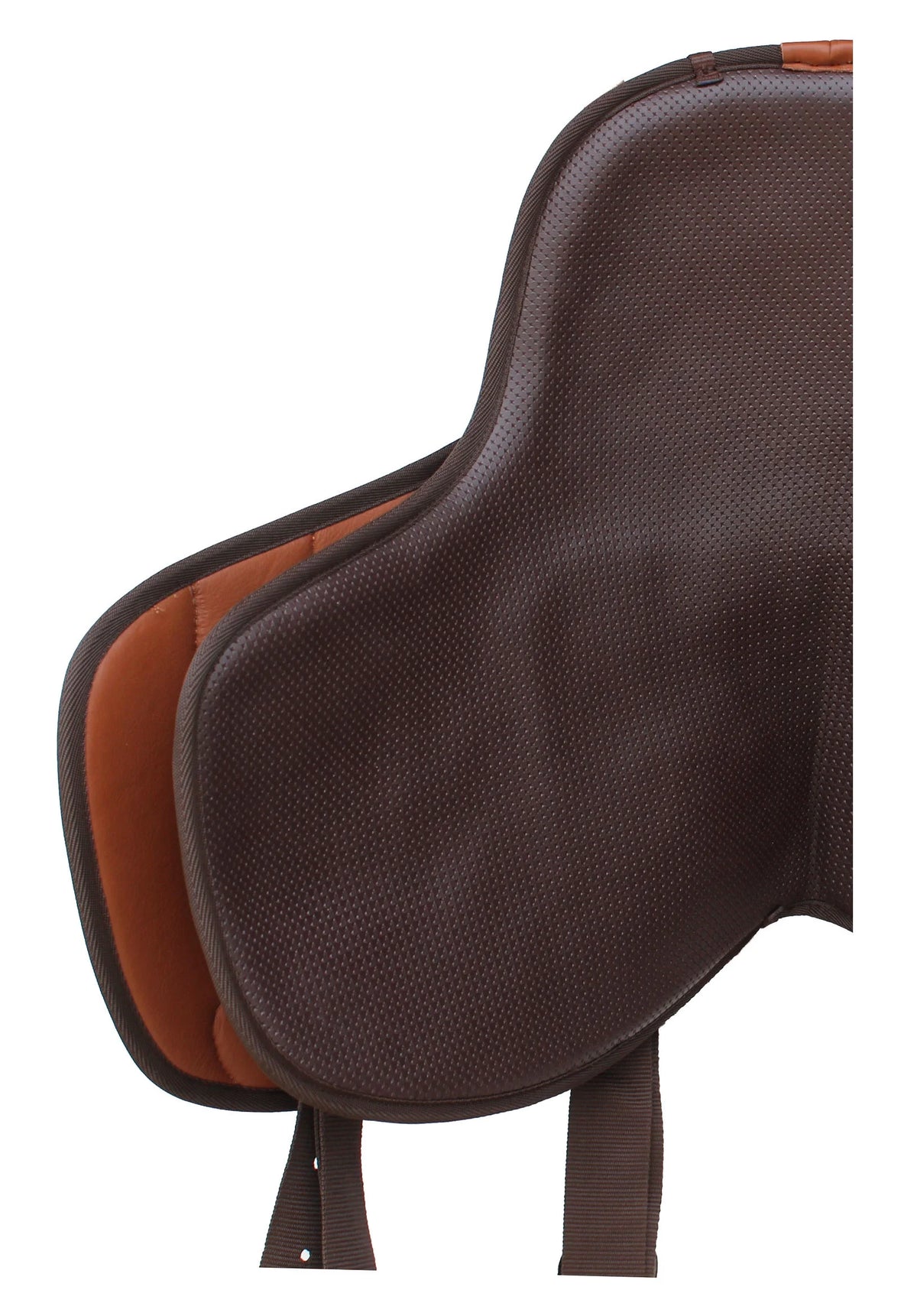 15" Western Horse Bareback Treeless Leather Saddle Pleasure Trail Riding 49103BK