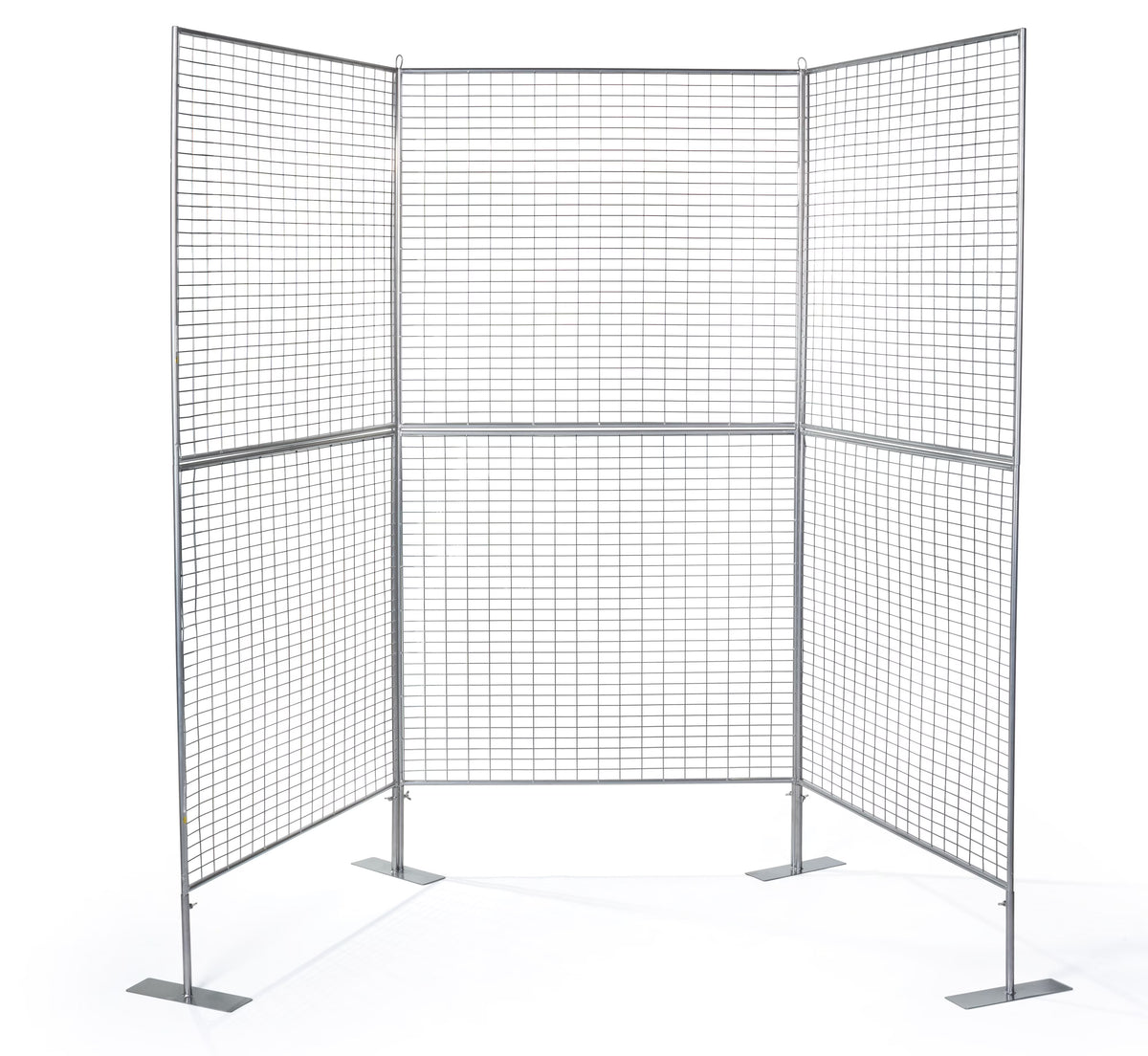 Displays2go Gridwall Panel for Art Work, Double Sided, Iron Build ? Silver Finish (AD3PNL)