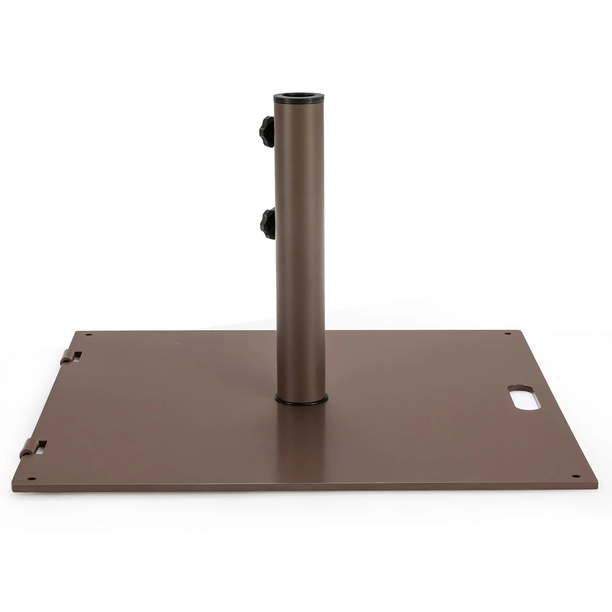 Costway 50LBS Patio Square Umbrella Base Stand Market Umbrellas Handle Wheels