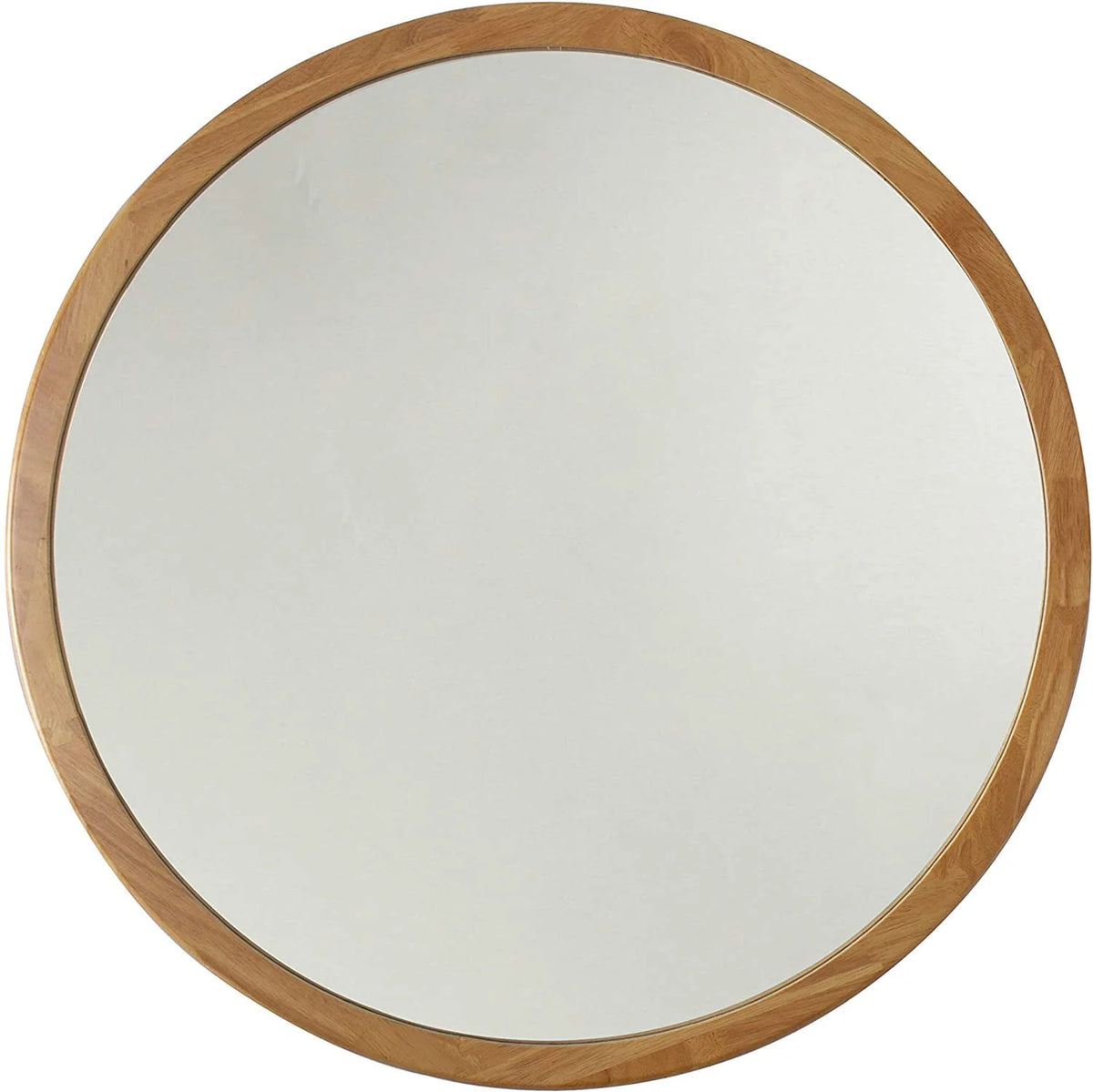 RADIANCE Goods Oak Finish Framed Wall Mirror 28" Height
