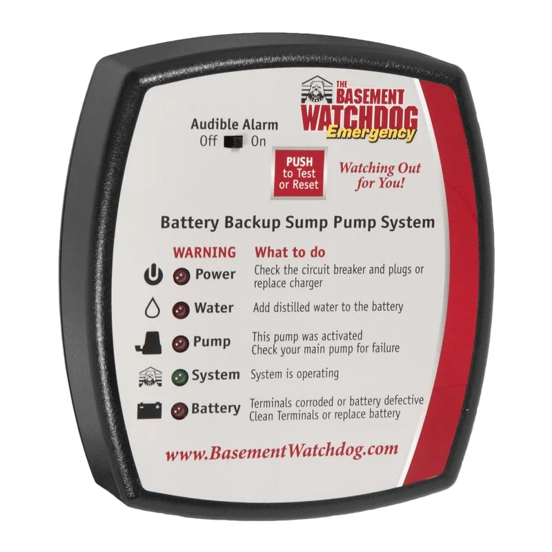 Basement Watchdog Combo Pre-Assembled 1/3 HP Primary Plus Battery Backup Sump Pump System