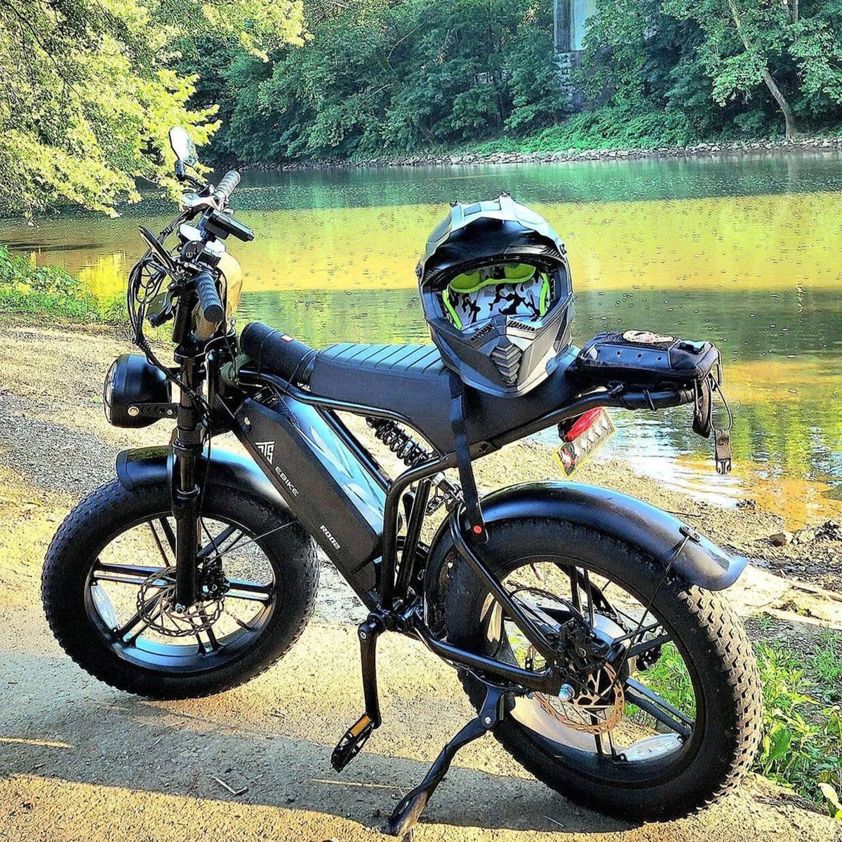 Electric Bike for Adults, 750W Peak 1500W Motor, 20"x4" Fat Tire E Bicycle, Hydraulic Disc Brakes, E Mountain Bike, 48V/15AH UL2849, App Control