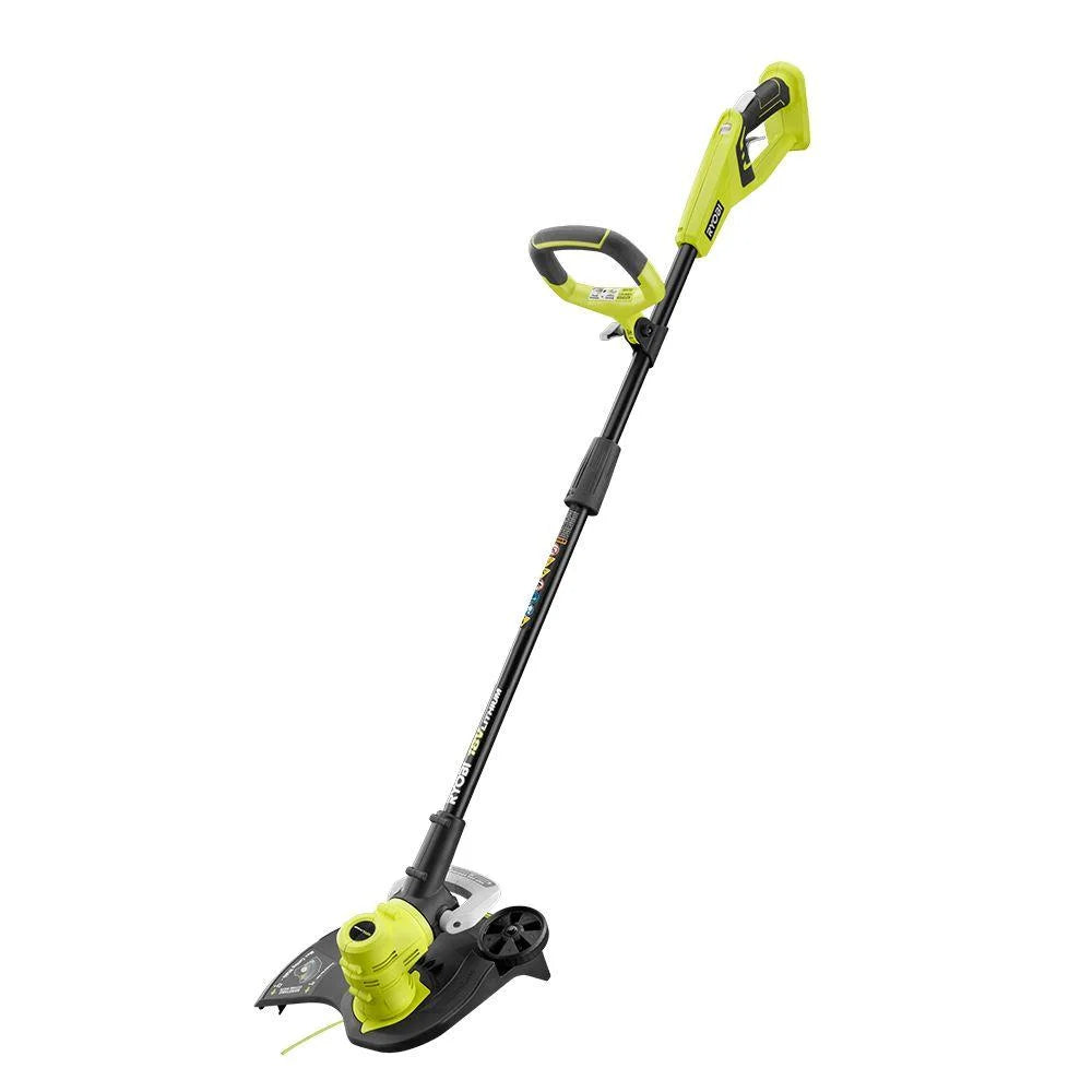 Ryobi 18-Volt ONE+ Straight Shaft String Trimmer/Edger, Lightweight Design 10-12 in