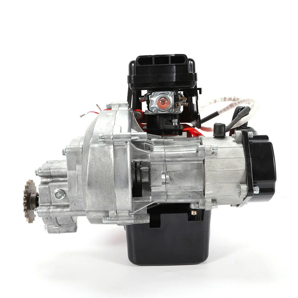 ANQIDI 49CC 2 Stroke Engine Single Cylinder Air-Cooled Motor for Gas Scooters, Pocket Bikes, Mini Choppers