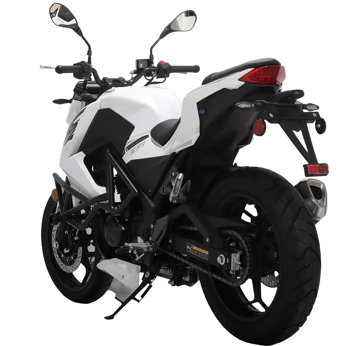 X-Pro Hurricane 250 Electronic Fuel Injection Gas Motorcycle with 6-Speed Manual Transmission, Electric Start! 17" Wheels! Assembled In Crate!