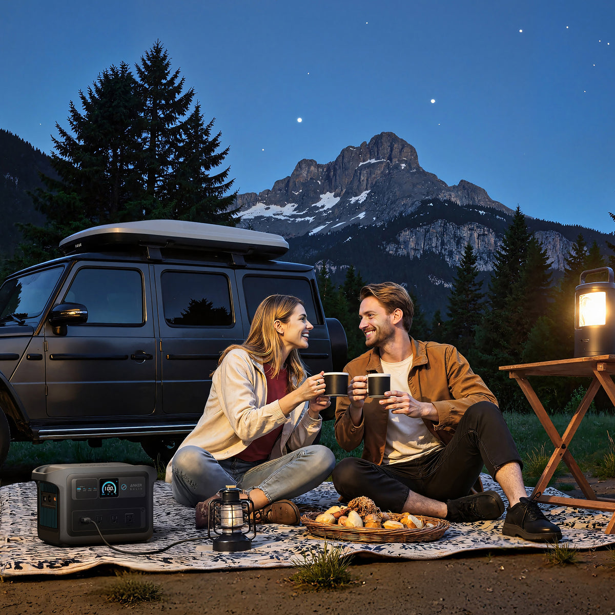 Anker SOLIX C1000X Gen 2 Portable Power Station with 200W Bifacial Solar Panel