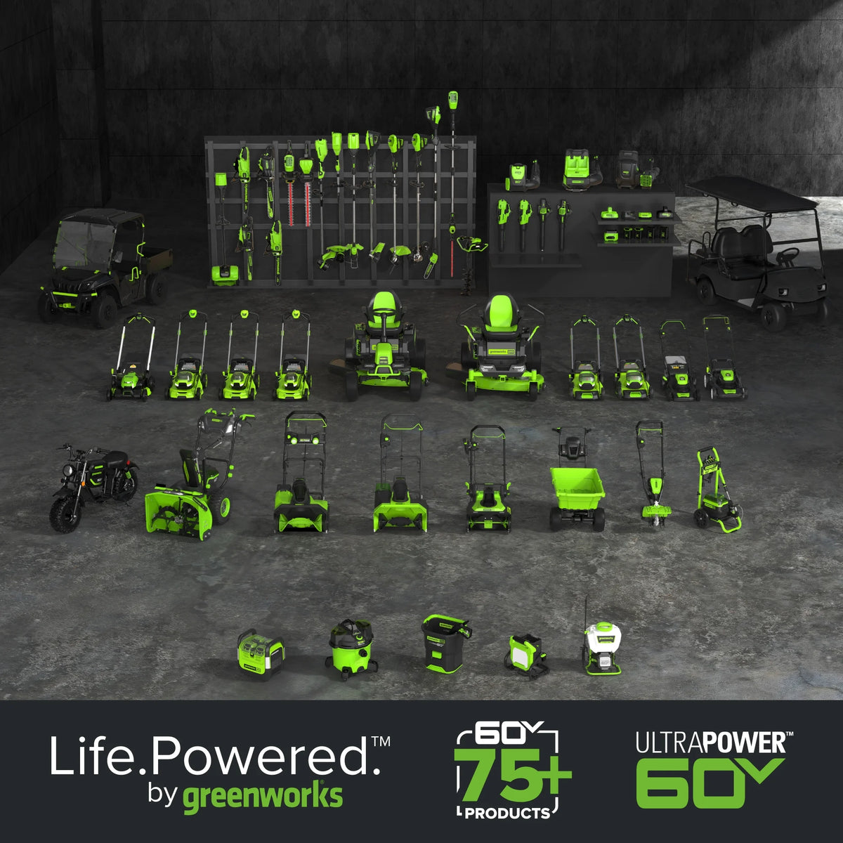 Greenworks 60V 17" Cordless Battery Push Lawn Mower w/ 4.0Ah Battery & Charger