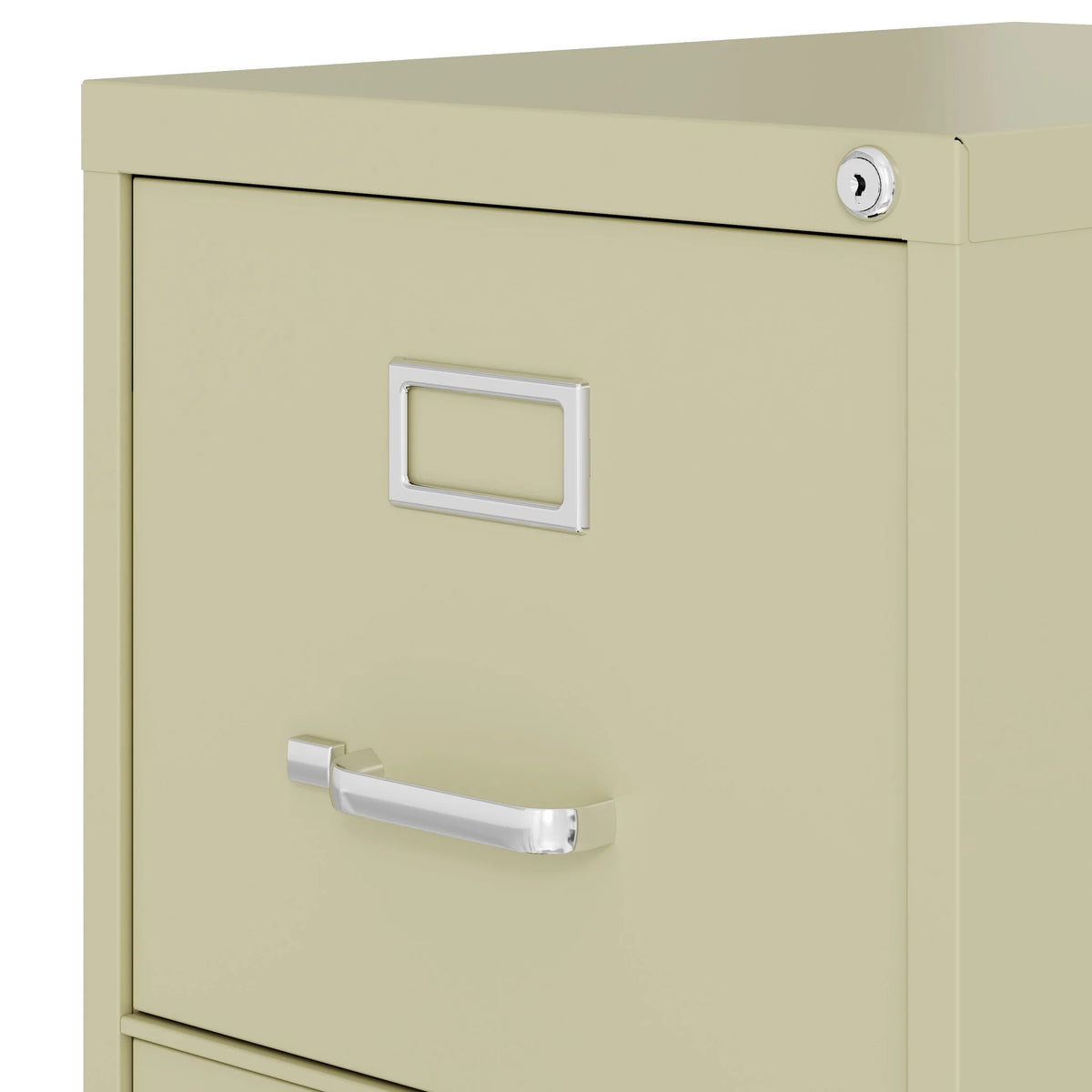 Hirsh 22" Deep 3 Drawer Letter Width Vertical File Cabinet, Commercial Grade, Gray