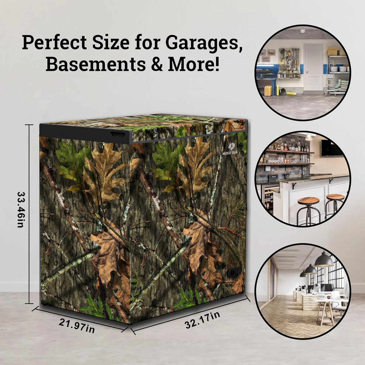 Mossy Oak 7-cu ft Manual Defrost Chest Freezer (Camouflage)