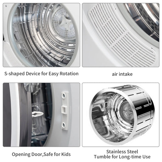Ktaxon 3.5 cu. ft. Compact Electric Dryer, White