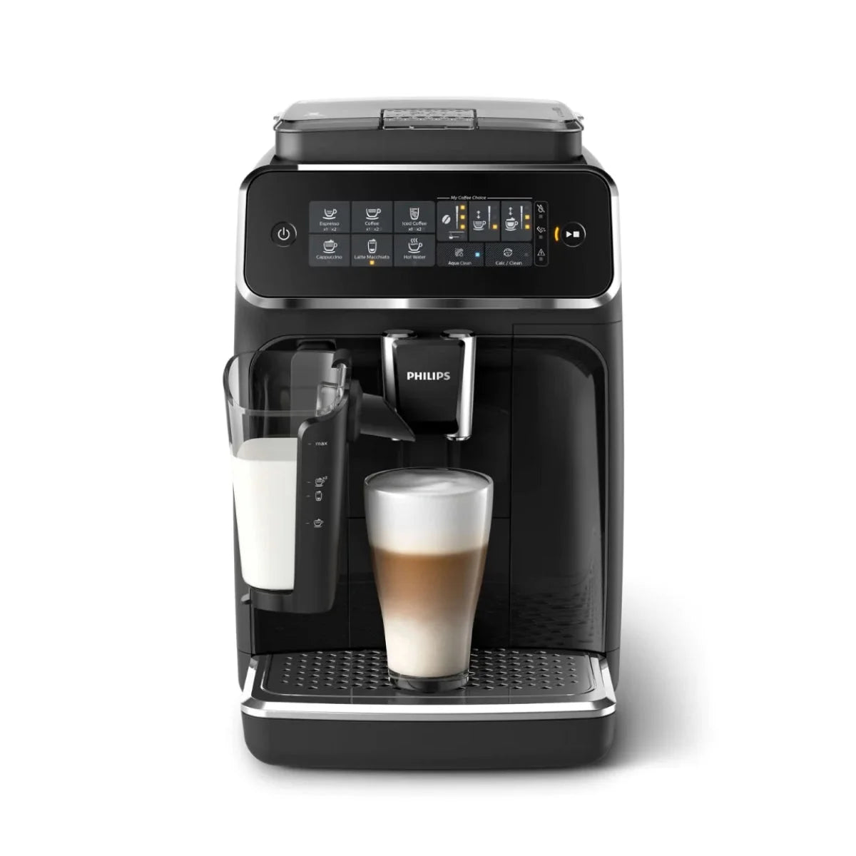 Restored Philips 3200 LatteGo Fully Automatic Espresso Machine | Iced Coffee | Black | EP3241/74 (Refurbished)