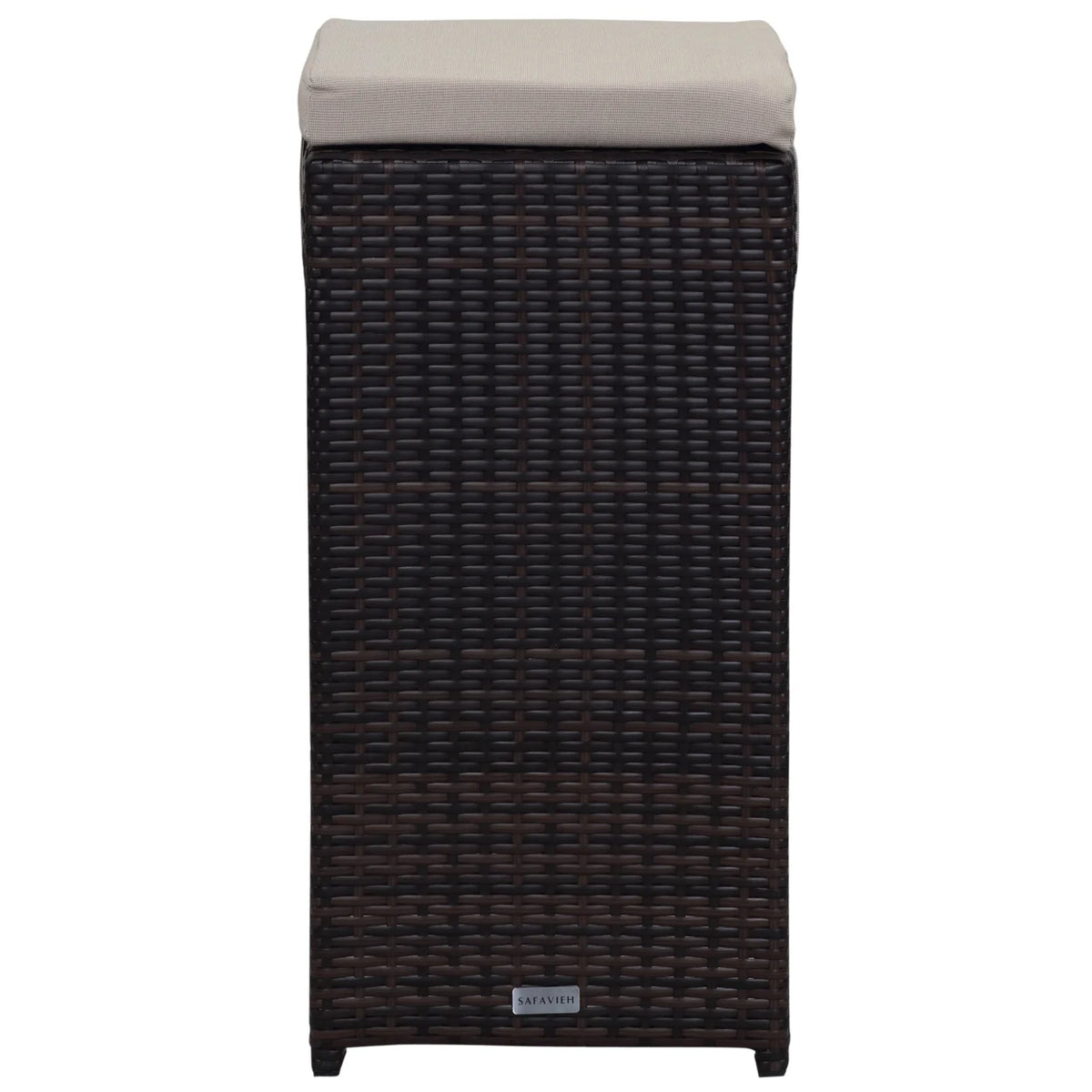 SAFAVIEH Outdoor Collection Sanders Outdoor Bar Set Titanium/Sand