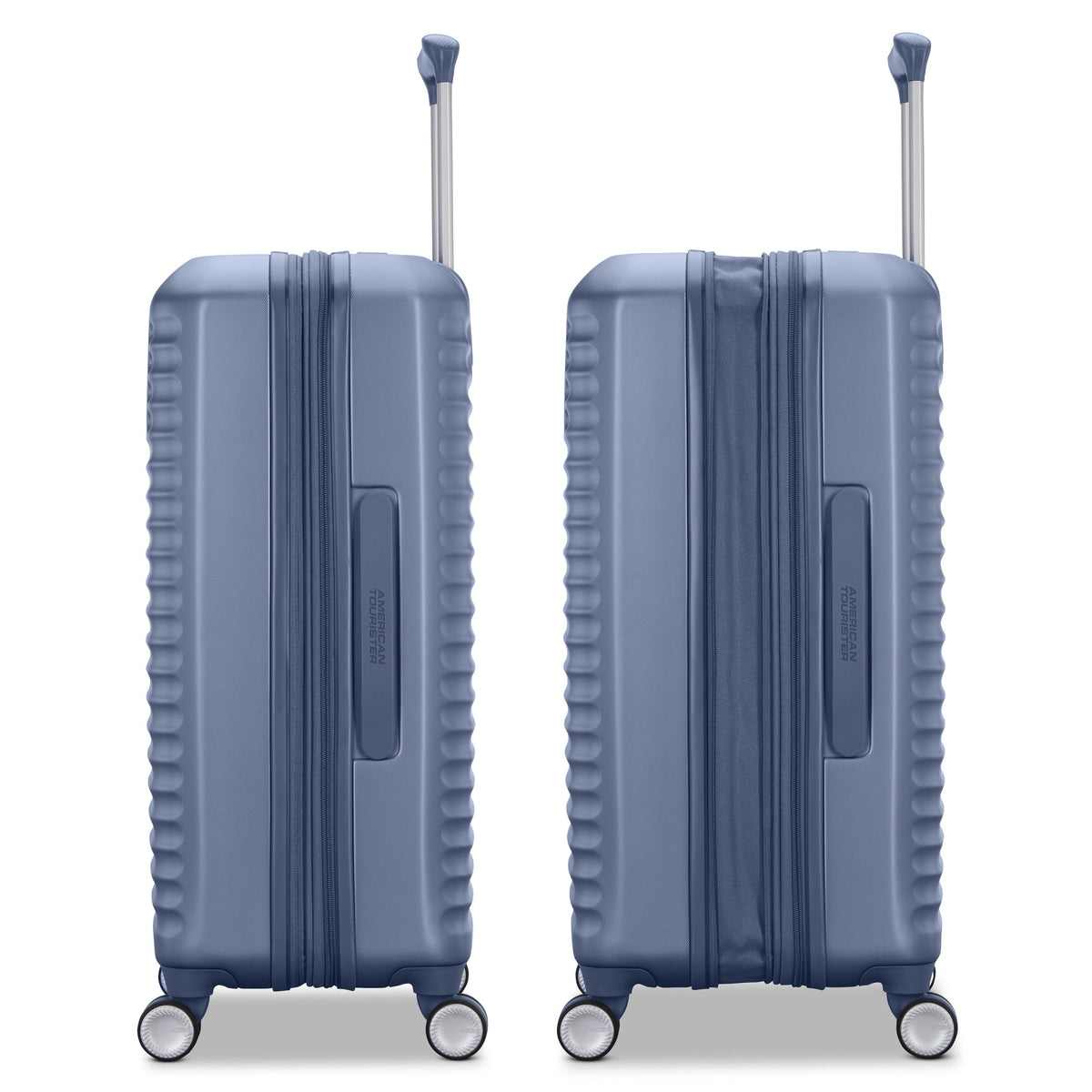 American Tourister Stratum 3.0 Large Hardside Checked Suitcase with Spinner Wheels - Elemental Blue