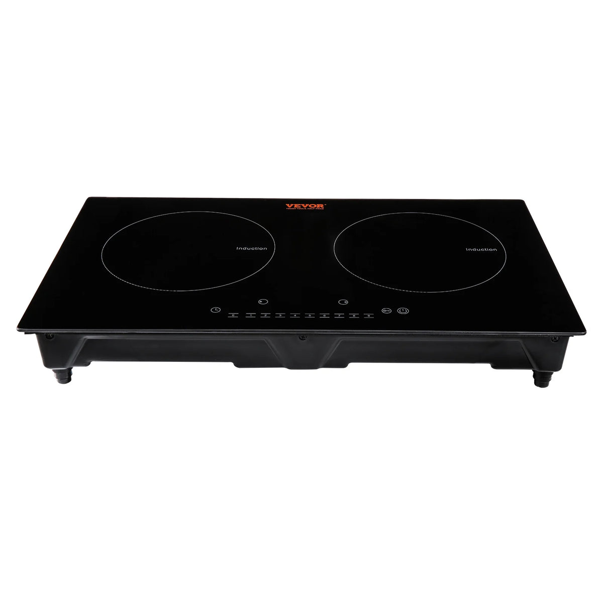 BENTISM 24 inch Electric Cooktop 2 Burners Ceramic Glass Stove Top Touch Control