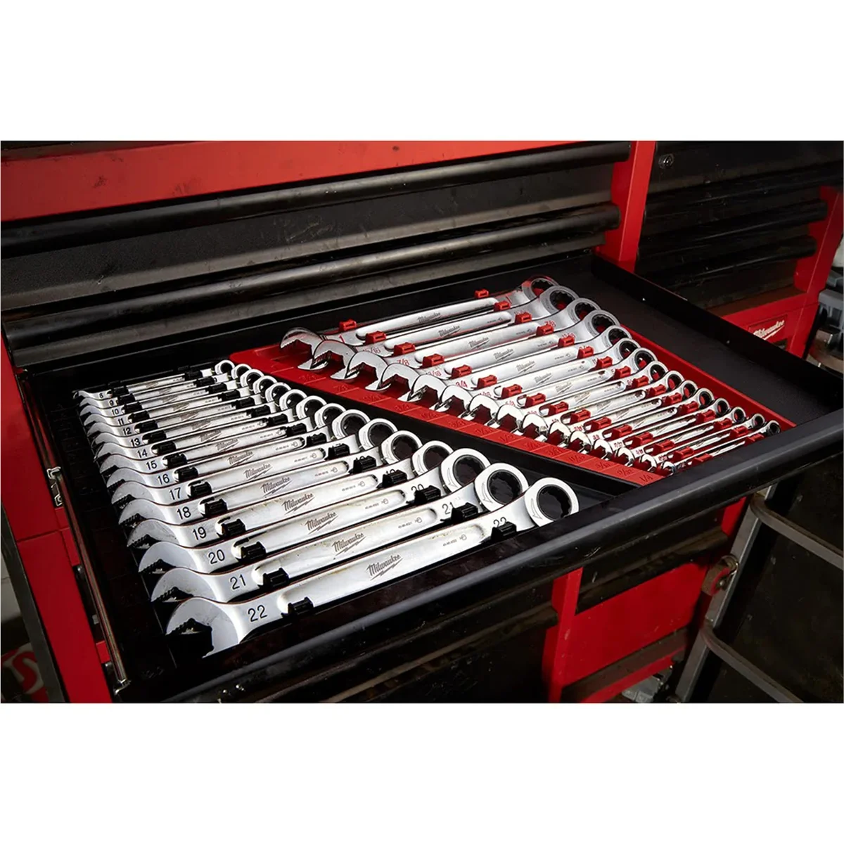 Milwaukee 48-22-9416 15pc Ratcheting Combination Wrench Set - SAE
