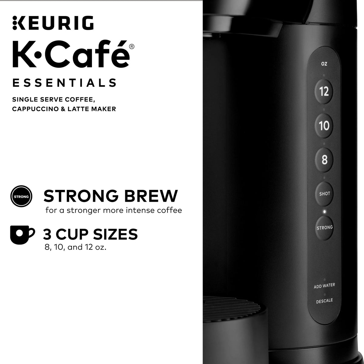 Keurig K-Caf�� Essentials Single Serve K-Cup Pod Coffee Maker, Black
