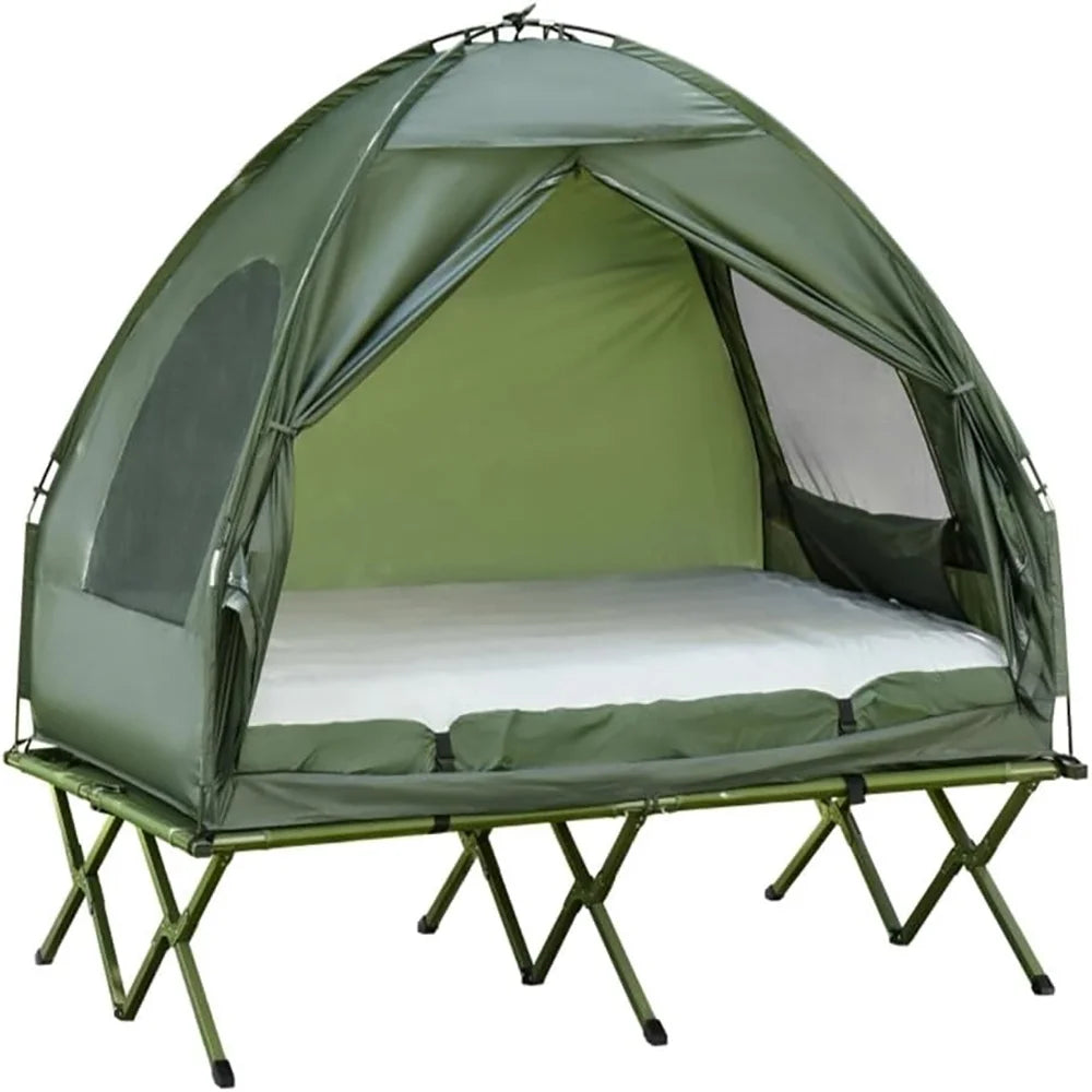MIDODO 2 Person Instant Cabin Tent, Camping Tent Setup in 60 Seconds with Rainfly & Windproof Tent with Carry Bag for Family Camping & Hiking