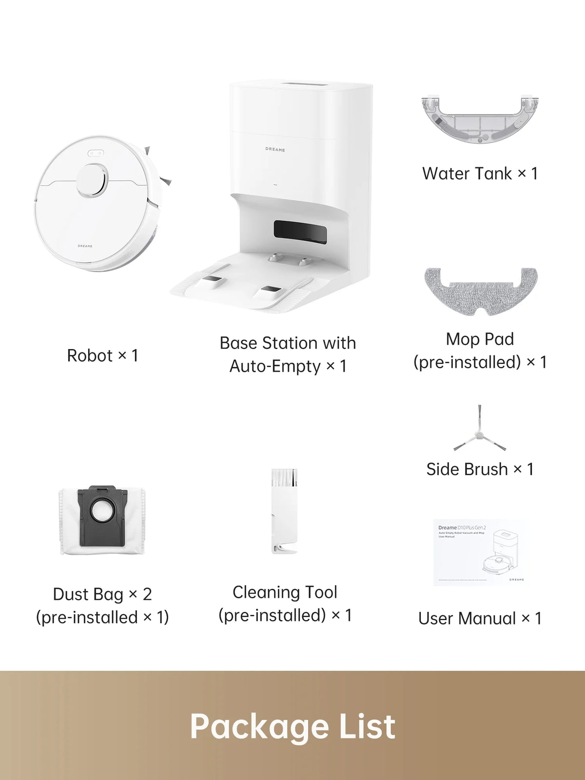 Dreame C20 Plus Robot Vacuum and Mop with Self Emptying Base for 90 Days of Cleaning, 6000 Pa Suction and LiDAR Navigation, Obstacle Avoidance, Wi-Fi Connected