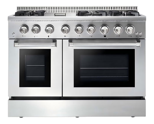 36 In. 6.0 Cu. Ft. Gas Freestanding Range with 6 Sealed Burners Gas Cooktop, Cast Iron Grates and Primary Convection Oven In Stainless Steel