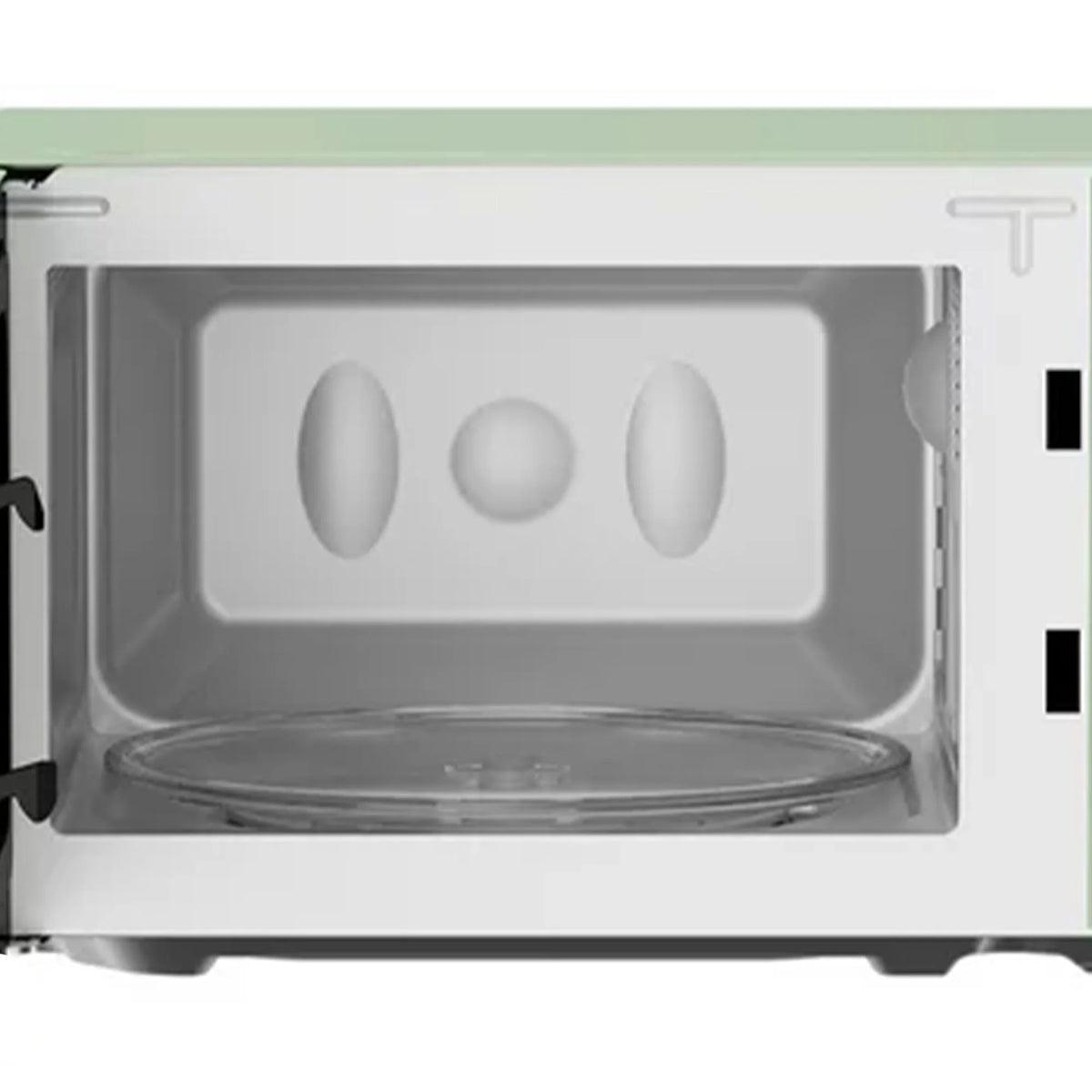 Magic Chef 0.7 Cubic Feet 700W Classic Retro Countertop Microwave, Green