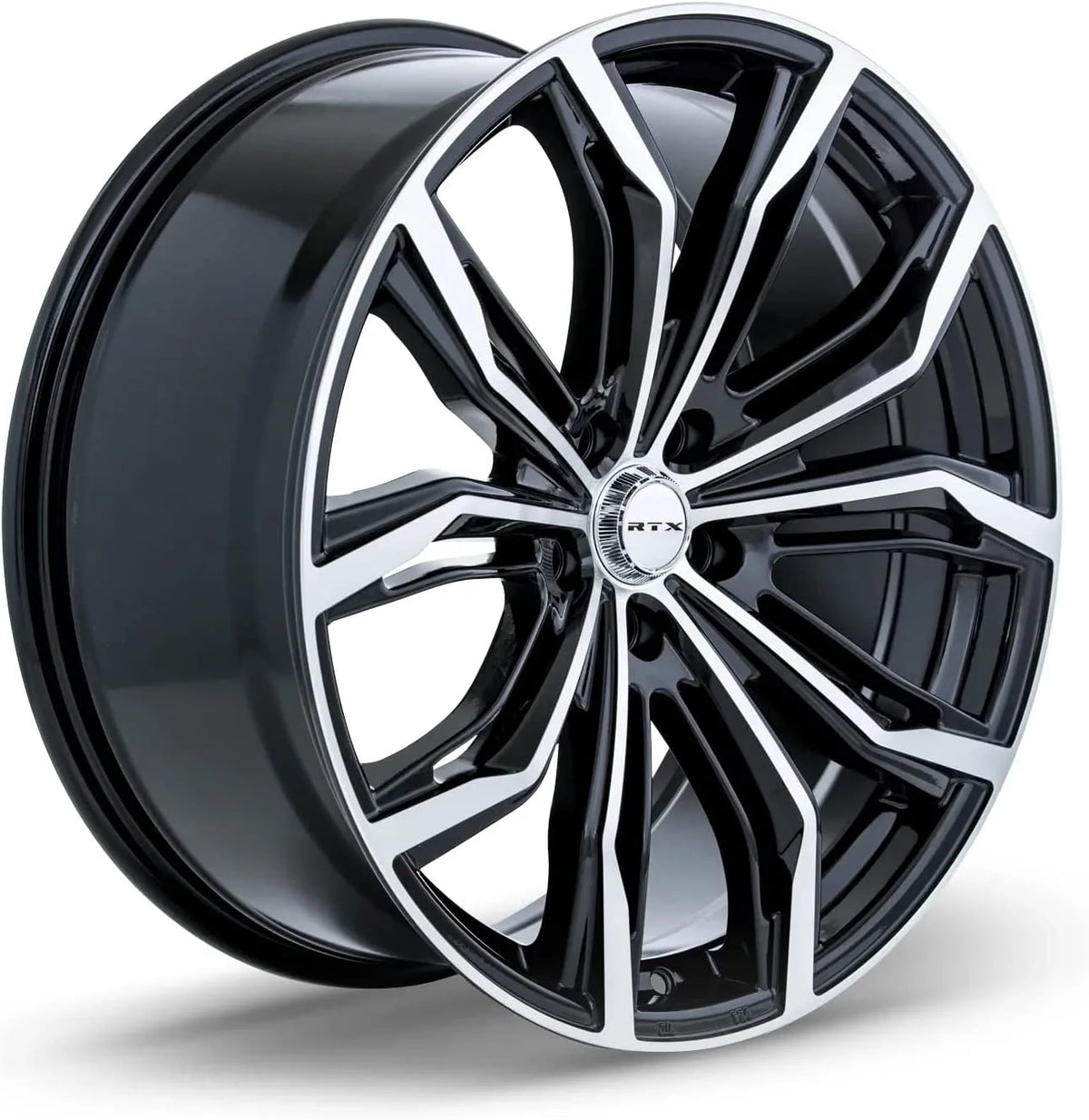 RTX Black Widow 16x7 5x105 ET38 CB56.6 Black Machined Wheel