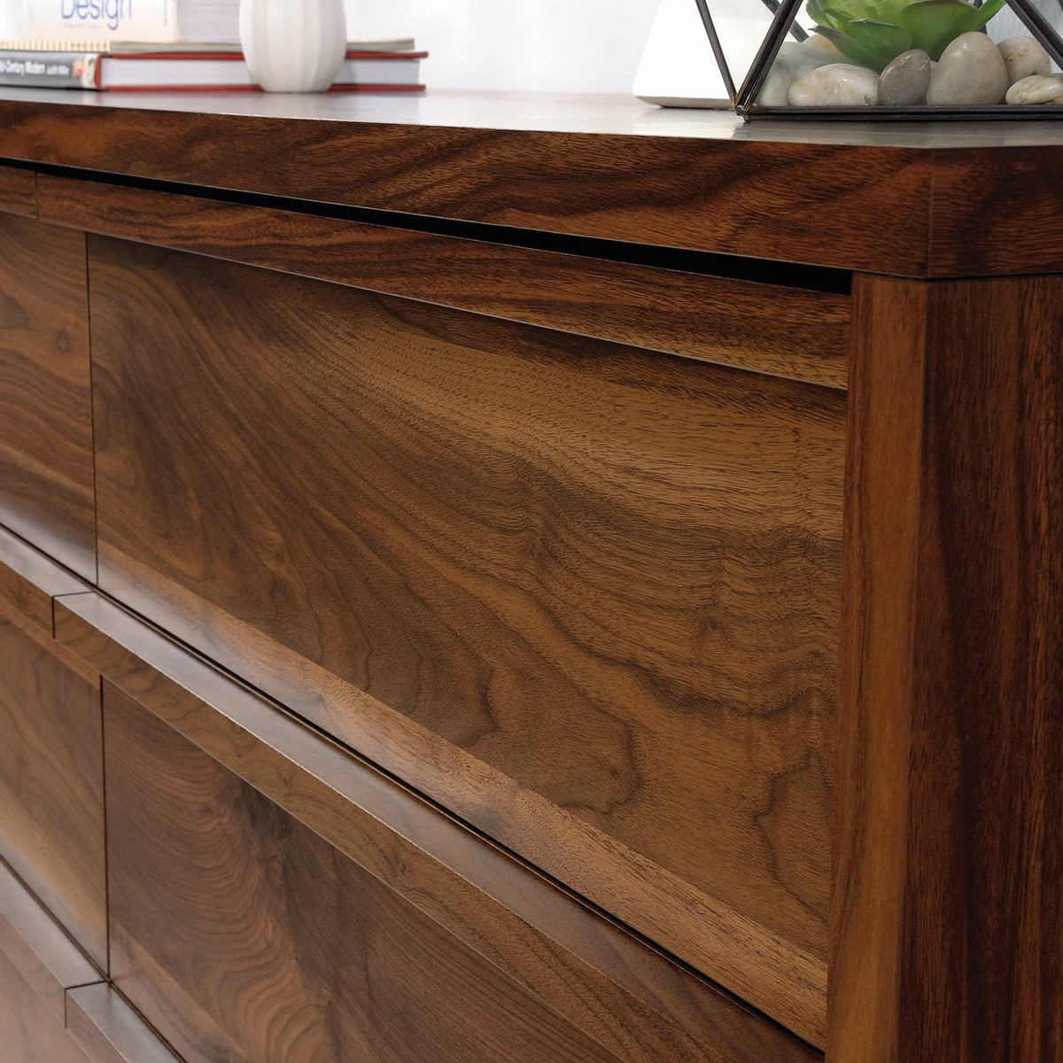 Better Homes and Gardens Montclair 6-Drawer Dresser, Vintage Walnut Finish