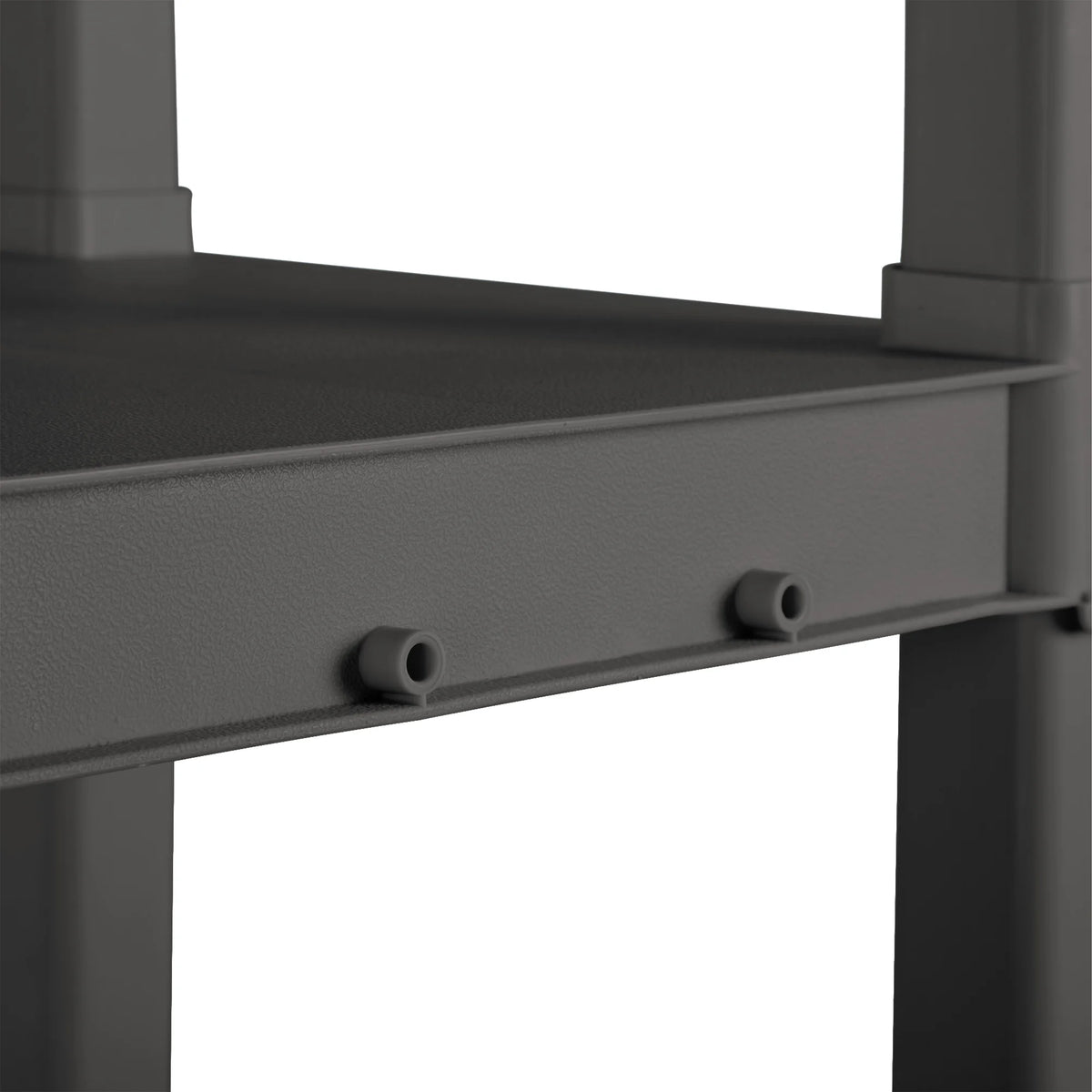 Sterilite Plastic Indoor Outdoor 4 Shelf Durable Shelving Unit, Gray 3 Pack