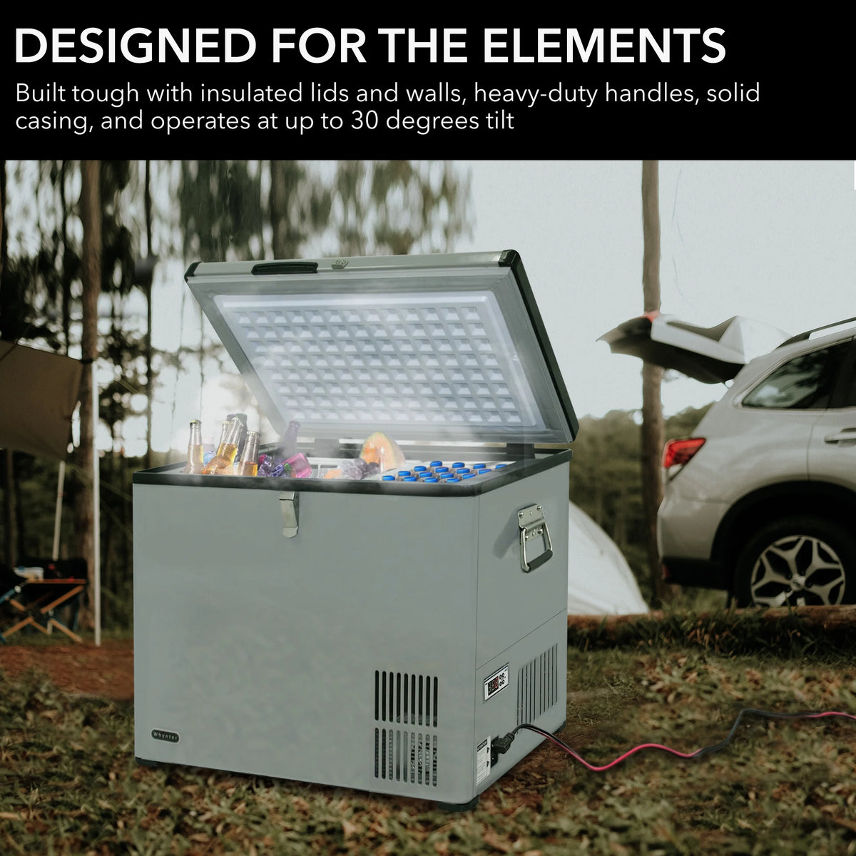 Whynter 65 Quart Portable Fridge/Freezer, Stainless Steel