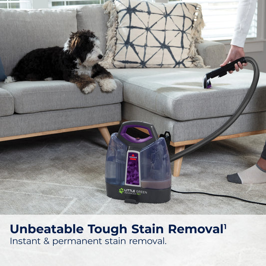 BISSELL Littlle Green ProHeat Advanced Pet Portable Deep Cleaning, for Carpet, Upholstery, and Auto, tough stain removal, Heatwave Technology, Lightweight, 2513W