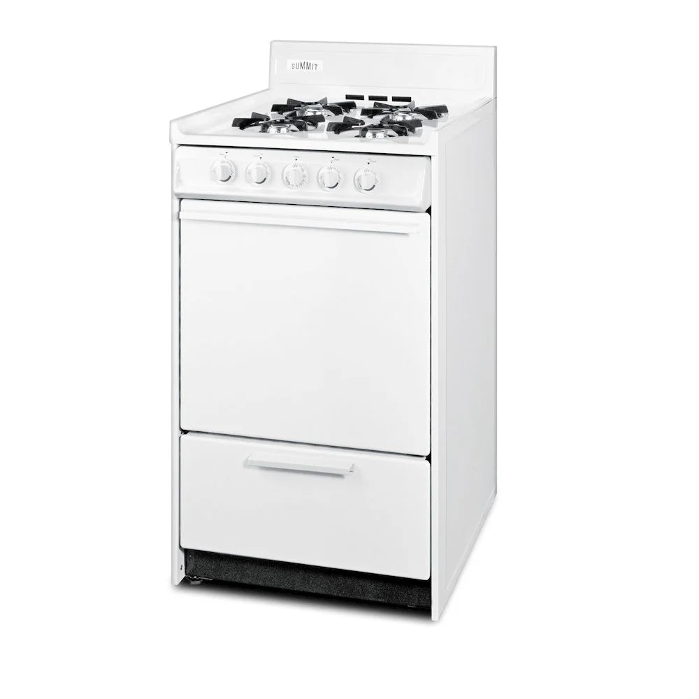 SUMMIT 20" Wide Propane Gas Range, Battery Start