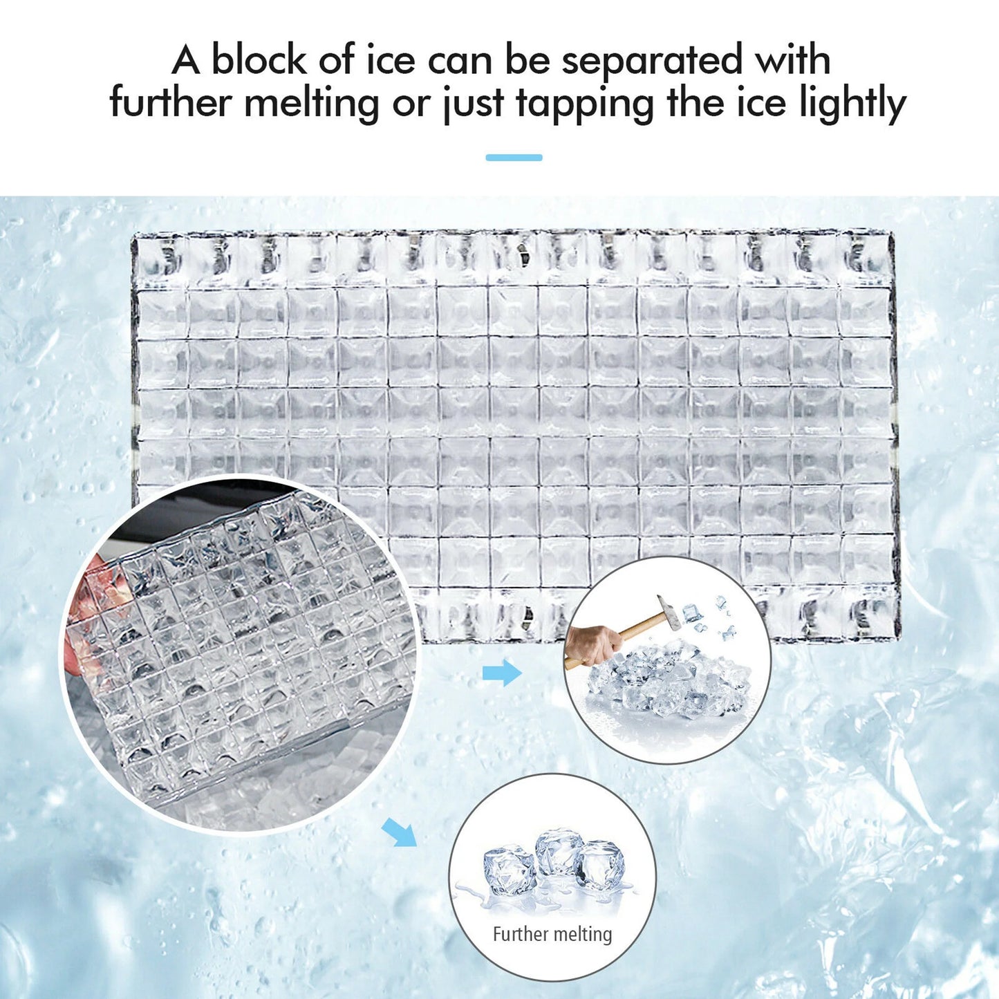 Portable Ice Maker 40Lbs/24H Countertop Self-Cleaning with Ice Scoop and Basket