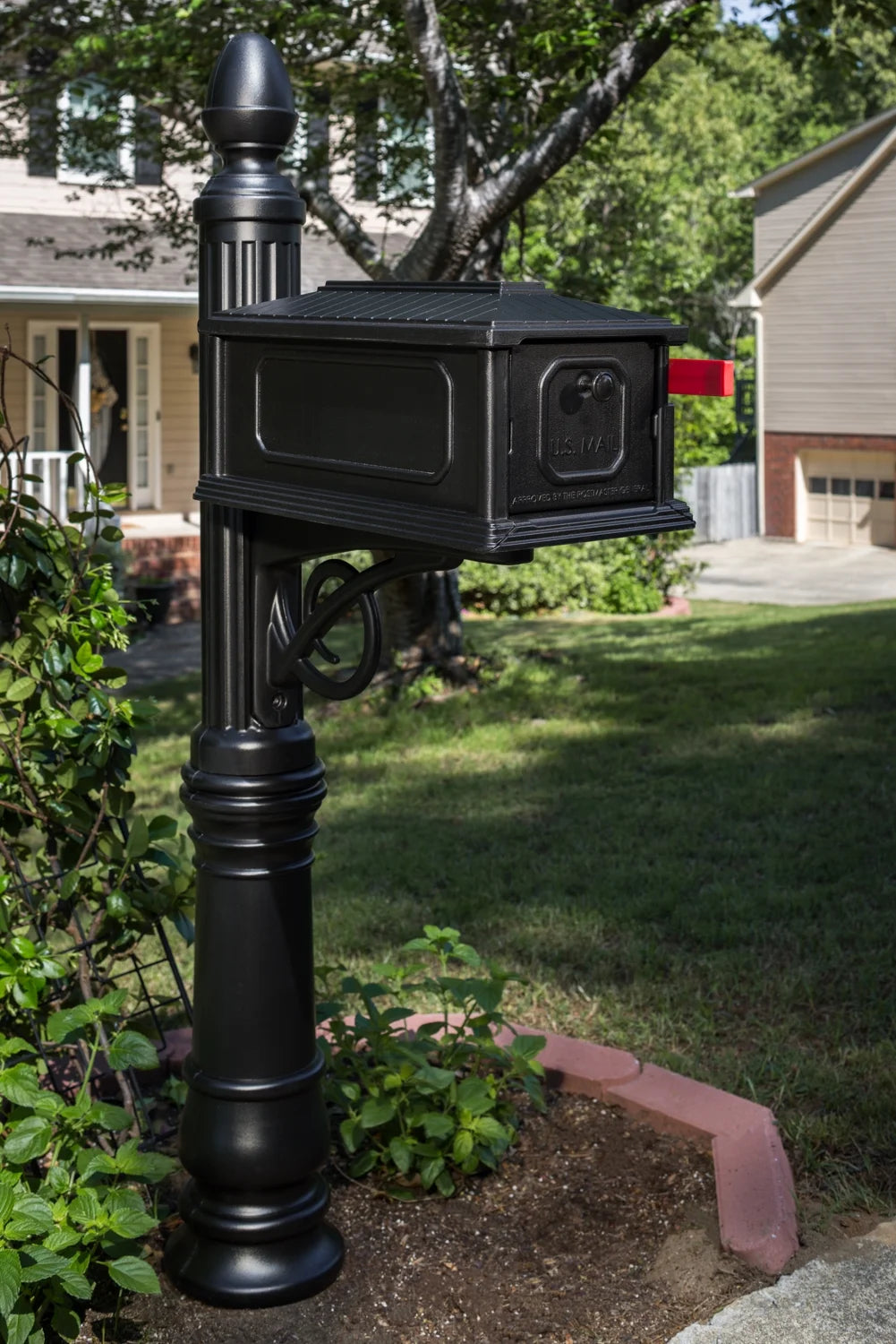 Architectural Mailboxes Black Plastic Mailbox Post