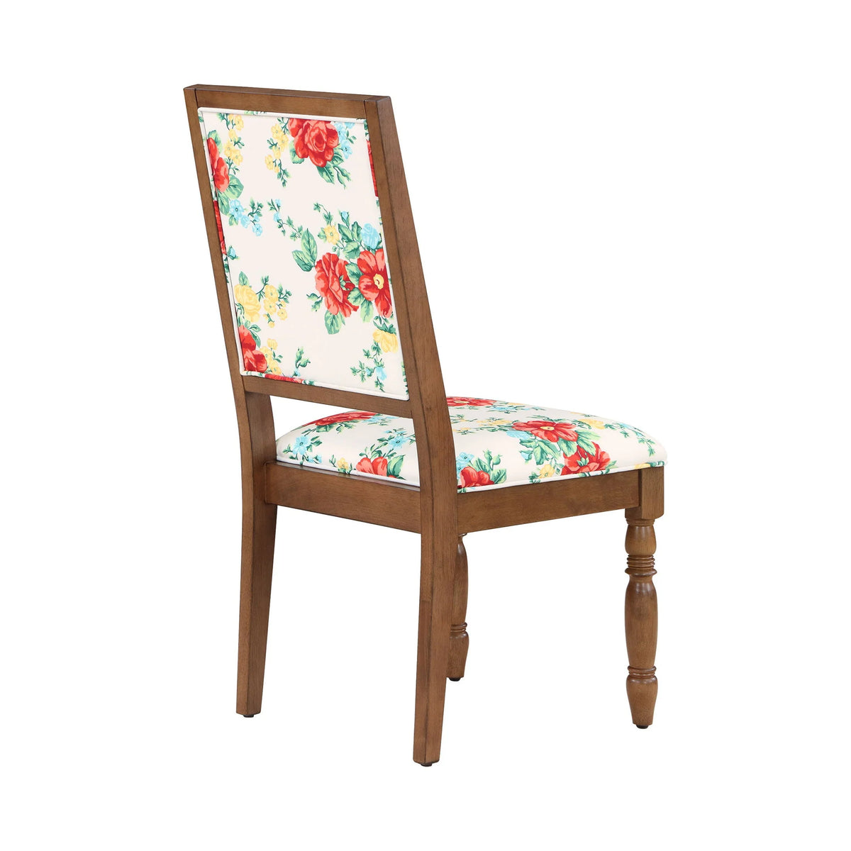 The Pioneer Woman Vintage Floral Dining Chairs Made With Solid Wood Frame, Set of 2