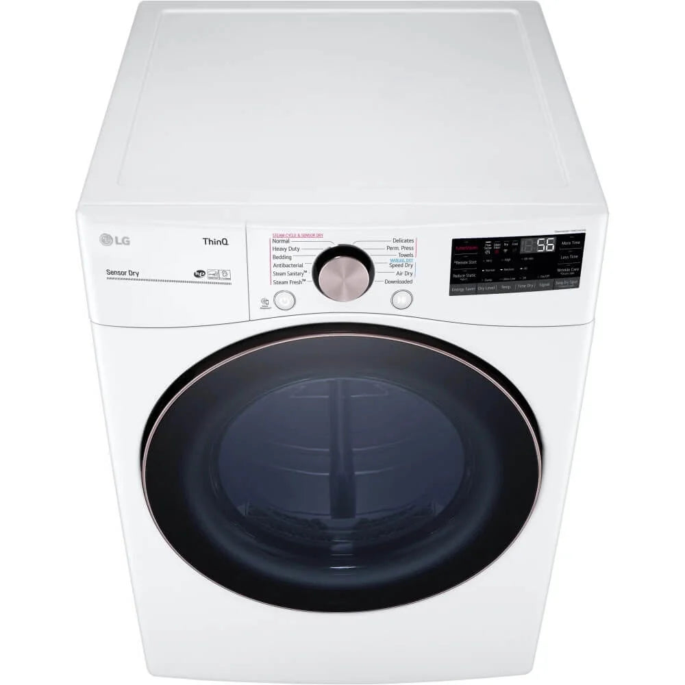 LG DLEX4000W 7.4 Cu. Ft. Ultra Large Capacity Smart wi-fi Enabled Front Load Electric Dryer with TurboSteam? and