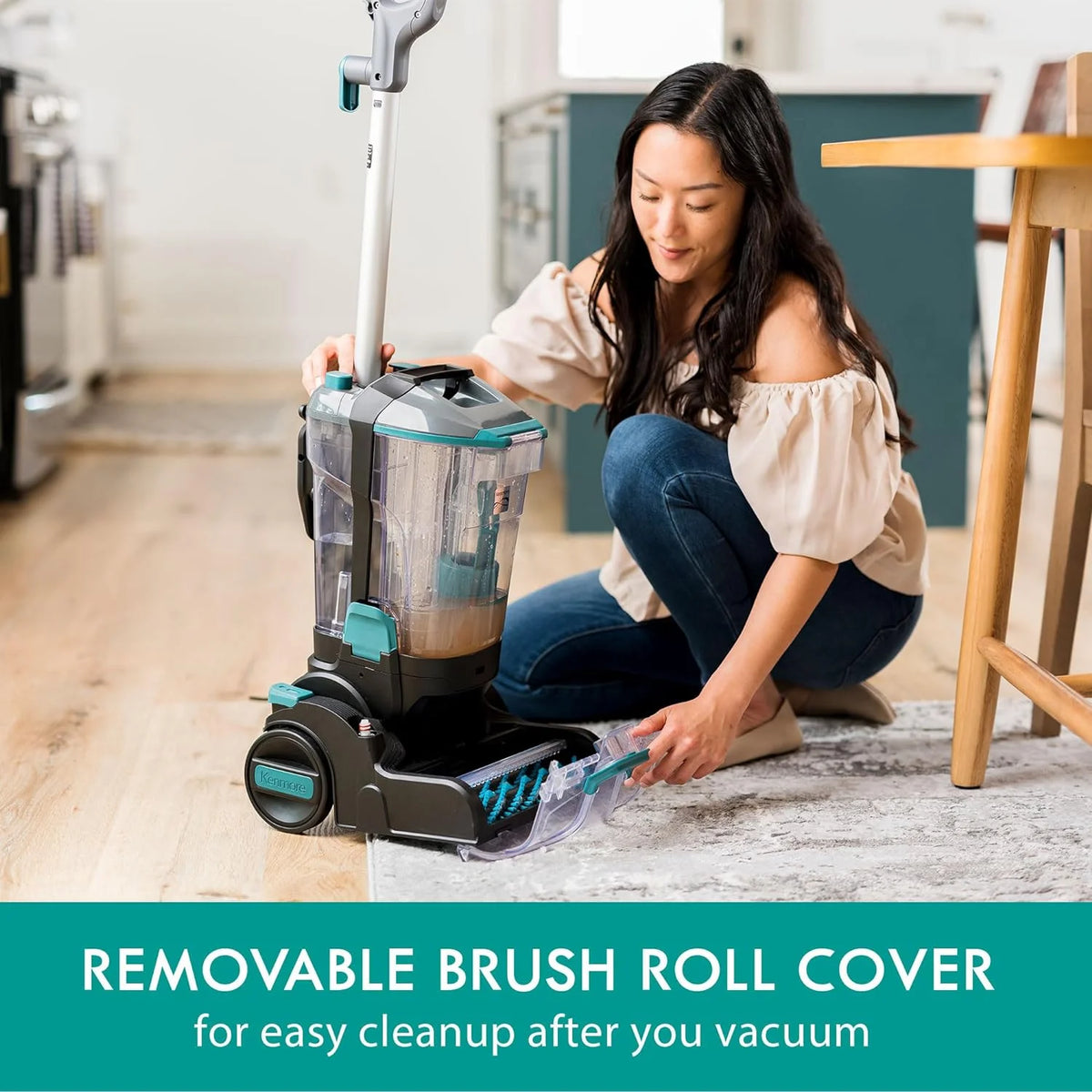 Kenmore KW4010 Pet Portable Carpet Cleaner Machine with High Cleaning Power, 3.2L Clean Tank & 1.4L Dirty Tank, 25ft Cord Length and Two Easy Removable Brushroll for Rug & Upholstery