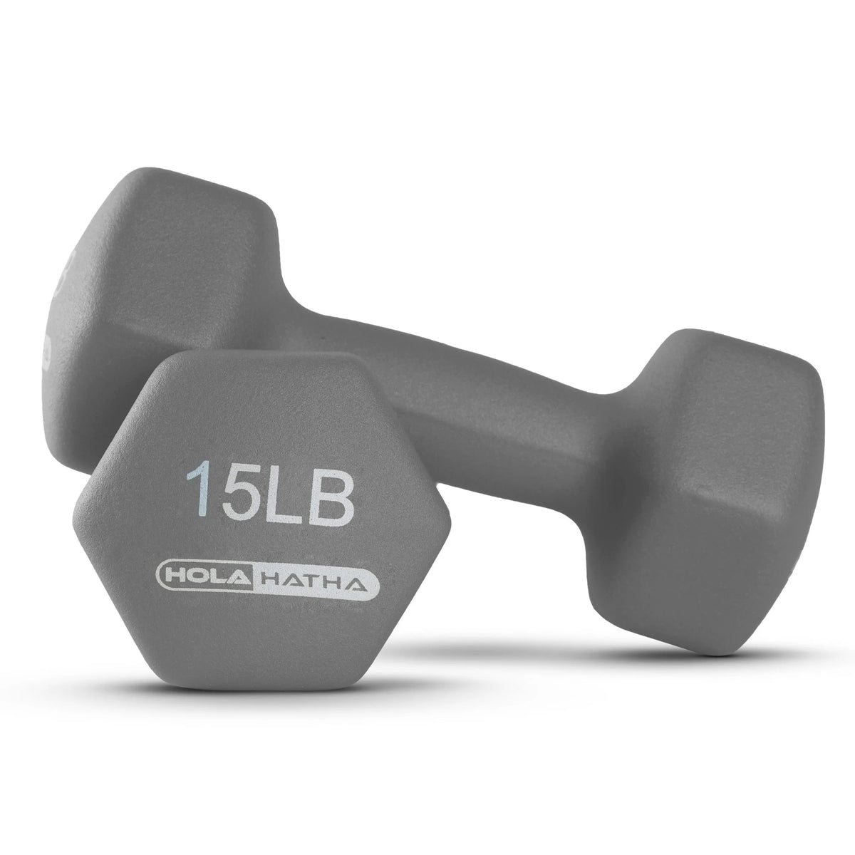 HolaHatha Neoprene Dumbbell Weight Set with Rack (Black), 112.5 lb