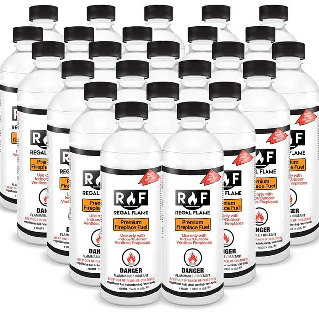 Regal Flame Elite Bio Ethanol Fireplace Fuel, Pack of 24 - Indoor & Outdoor