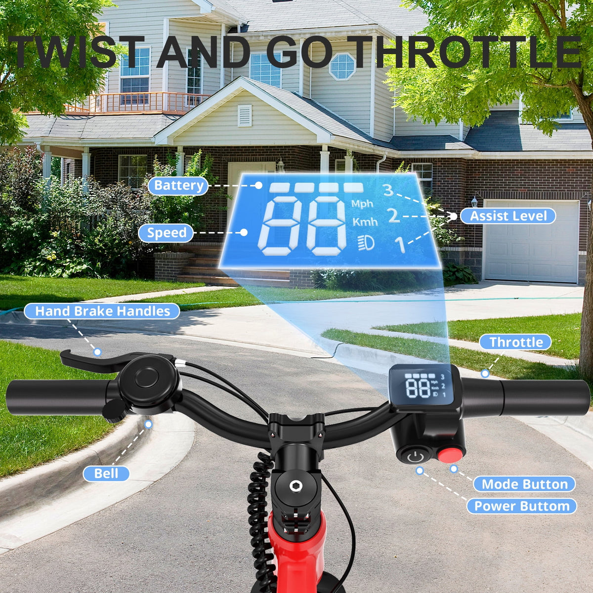 YunTopKids Electric Balance Bike for Kids, 150W Electric Bike for Kids with12 inch Pneumatic Tire, Adjustable Seat, Up to 5.6 Miles Electric Bike for Kids Ages 3-5,Black